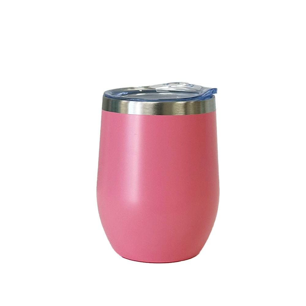 Custom Engraved Stainless Steel Wine Tumbler - 12 oz - MyBambino.com