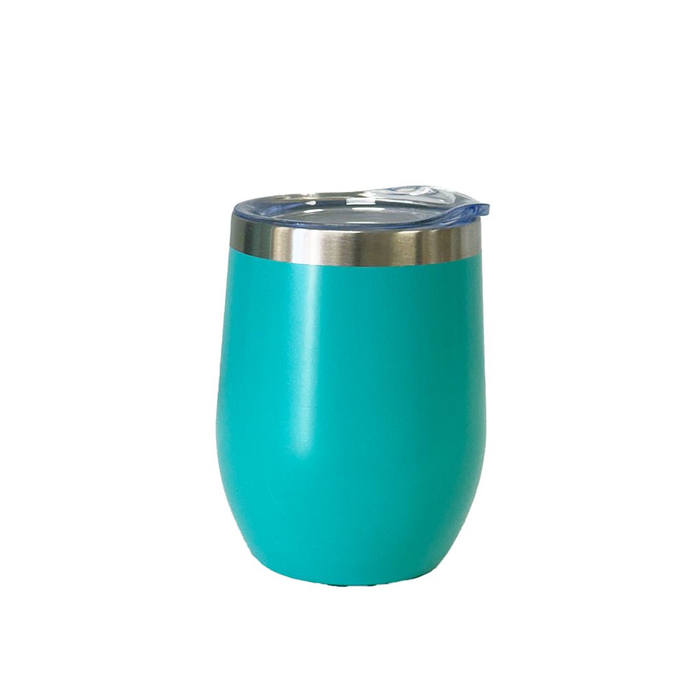 Custom Engraved Stainless Steel Wine Tumbler - 12 oz - MyBambino.com