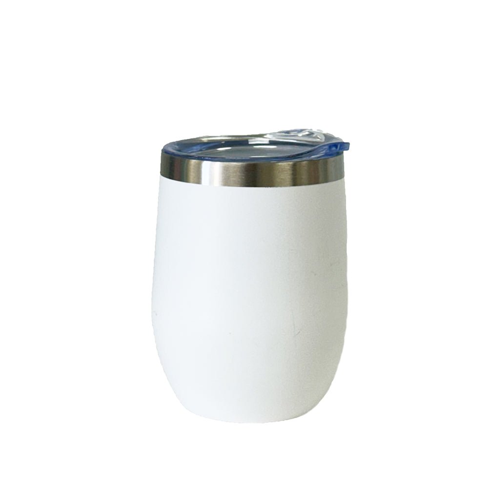 Custom Engraved Stainless Steel Wine Tumbler - 12 oz - MyBambino.com