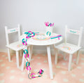 Children's White Table Chair Set 2.0 - MyBambino.com