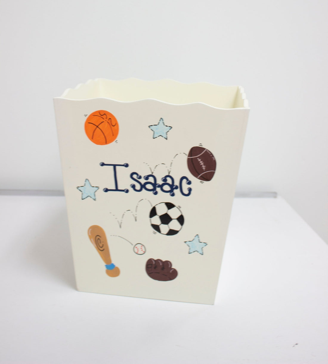 Hand Painted Wastebasket - MyBambino.com