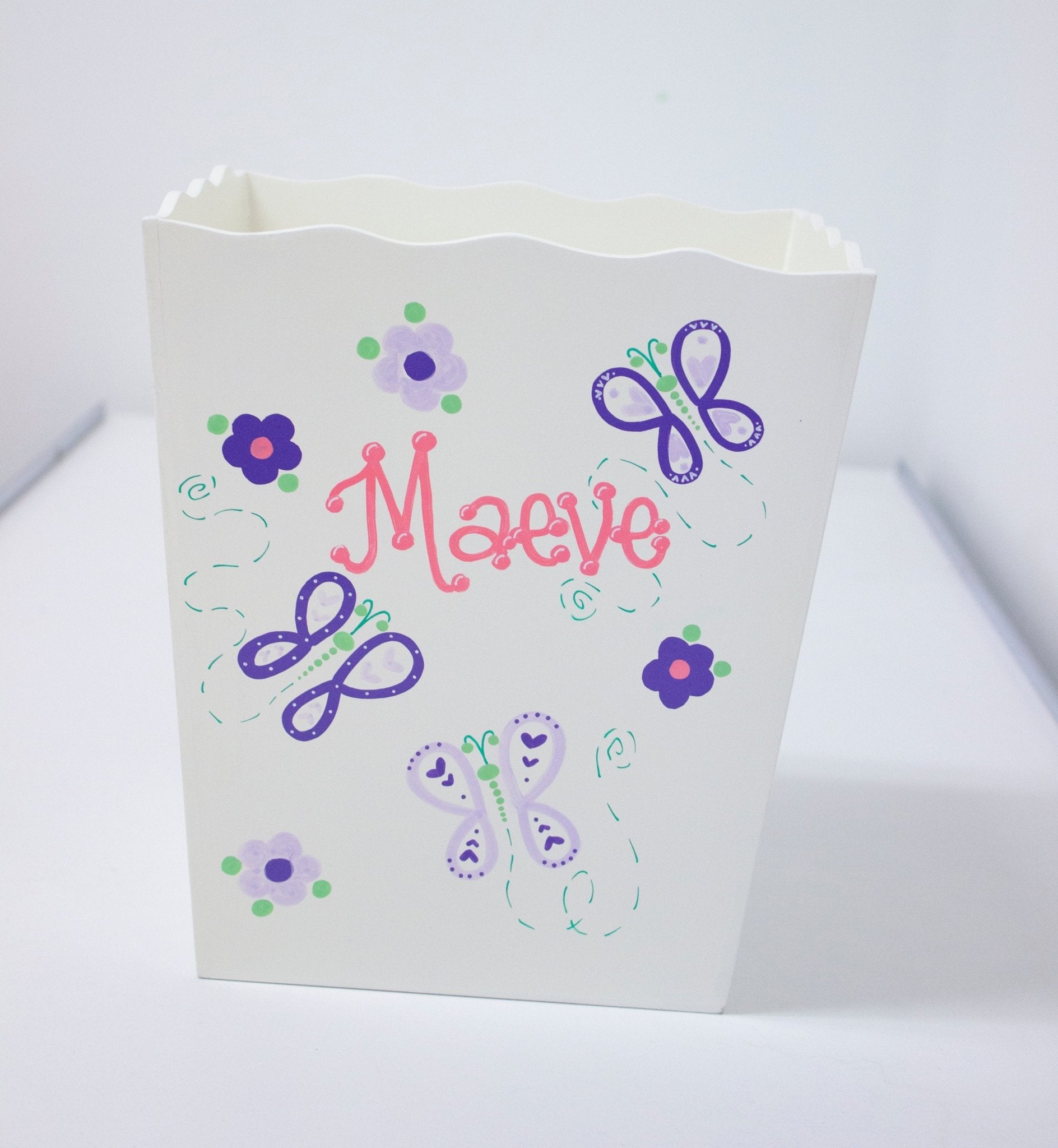 Hand Painted Wastebasket - MyBambino.com