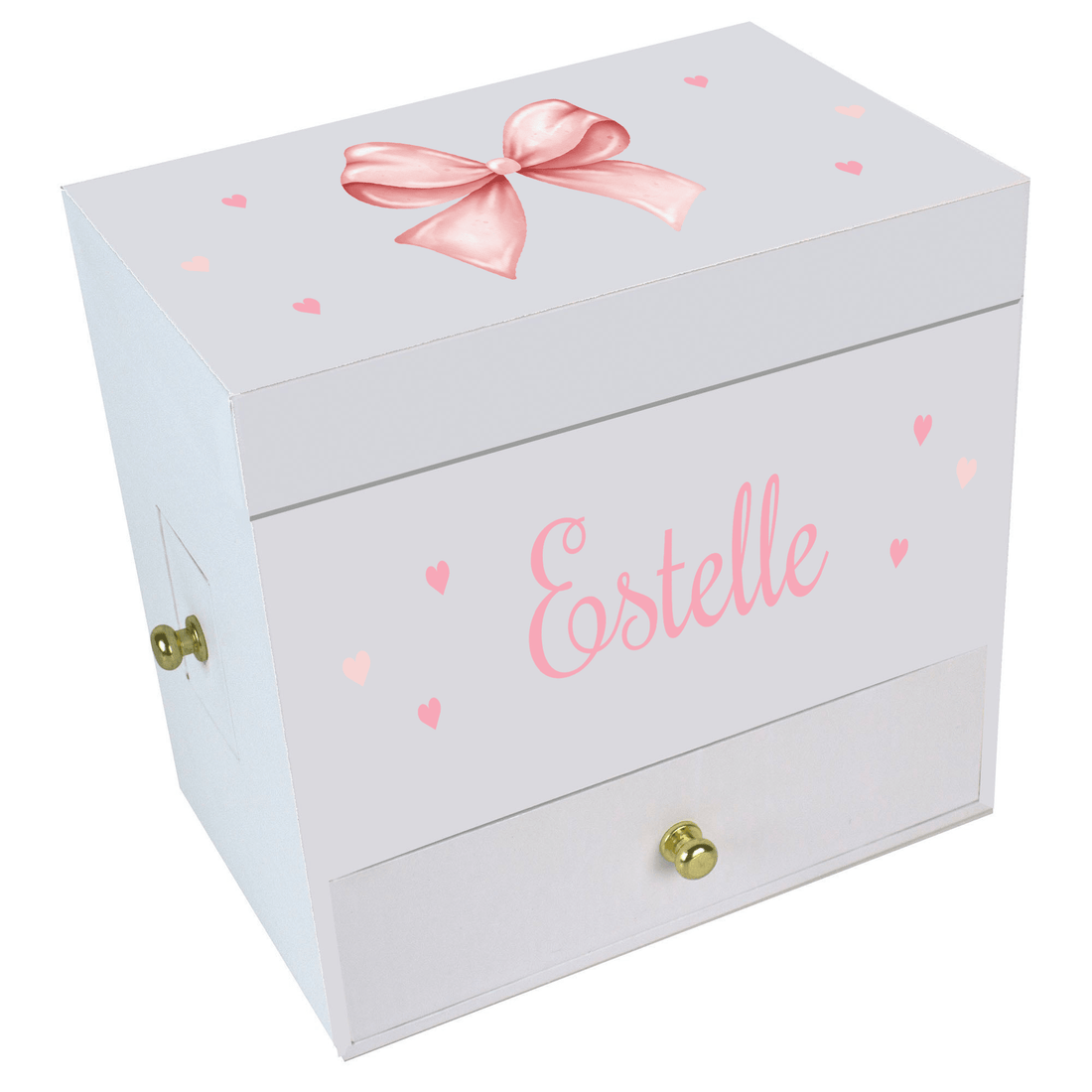 Pink Bow Deluxe Musical Ballerina Jewelry Box - MyBambino.com