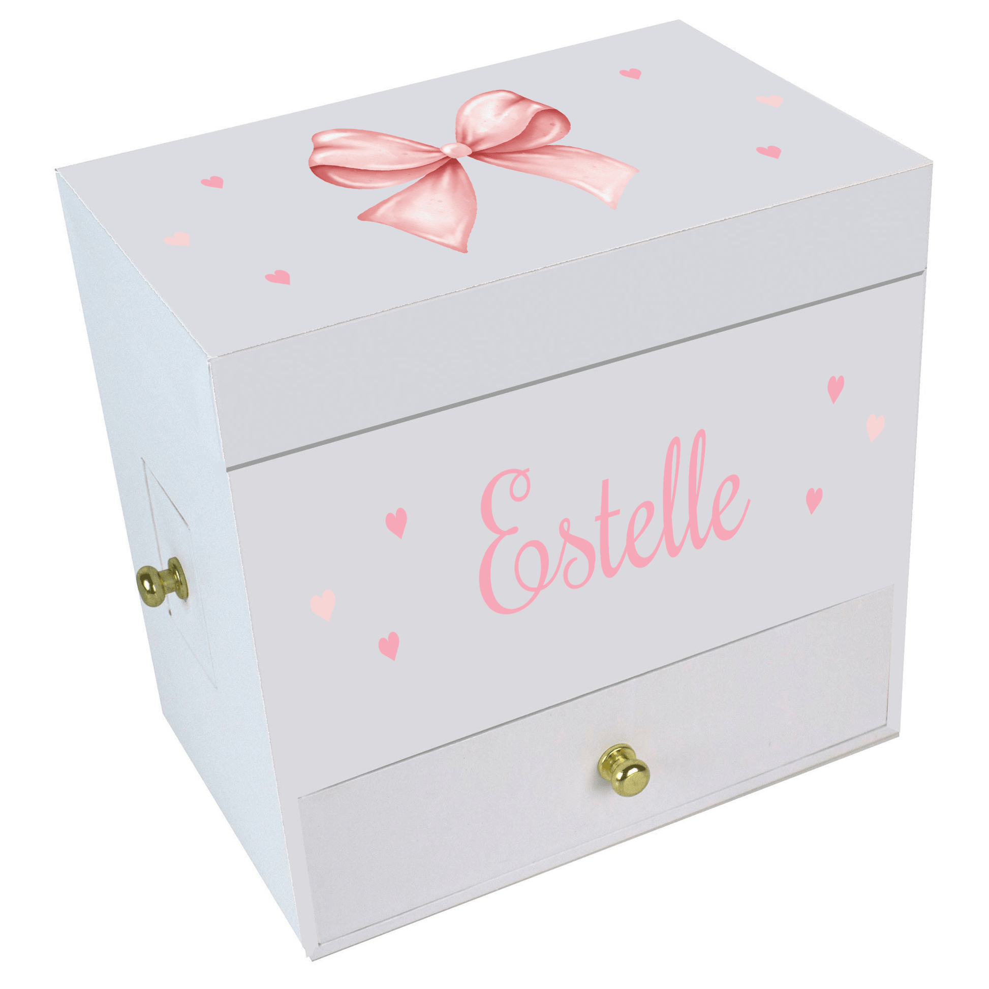 Pink Bow Deluxe Musical Ballerina Jewelry Box - MyBambino.com