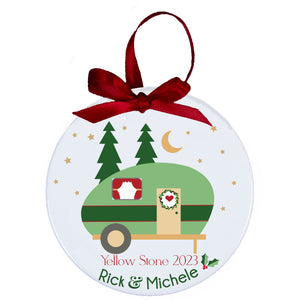 Personalized Camping Ornament for Happy Campers