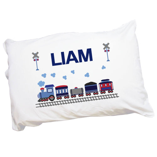 Personalized Train Pillowcase