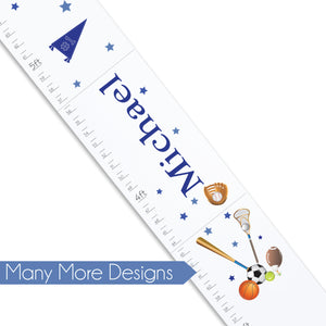 Personalized White Growth Chart- main