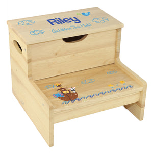 Wood Storage Stool - Noahs Ark