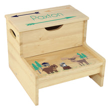Wood Storage Stool - North Woodland
