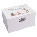 Gray Woodland Musical Ballerina Jewelry Box