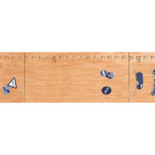 Personalized Transportation Natural Growth Chart White Two Step Stool