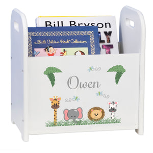 Personalized Safari Animals Book Caddy