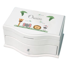 Personalized Safari Animals Jewelry Box