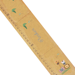 Personalized Safari Animals Natural Growth Chart