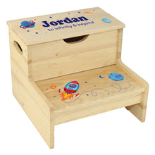 Wood Storage Stool - Rocket