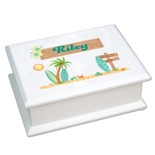 Lift Top Jewelry Box Surfs Up