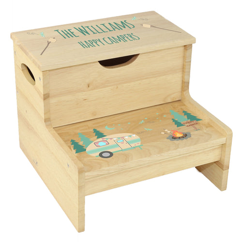 Wood Storage Stool - Camp S'more