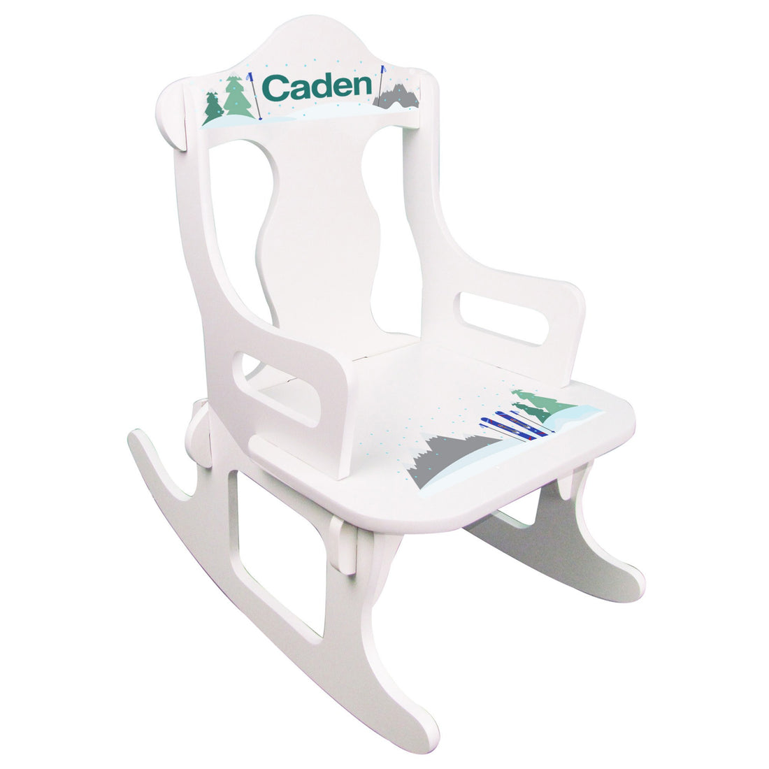 Personalized Puzzle Rocker - Mountain Ski - MyBambino.com
