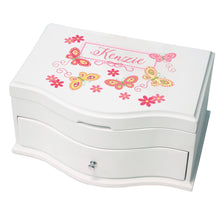 Princess Jewelry Box - Pink Yellow Butterflies