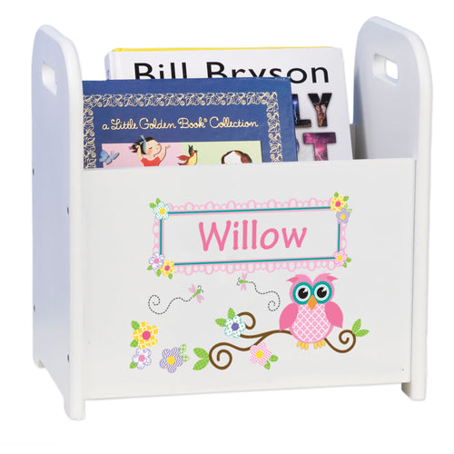 Personalized Book Caddy -Owl Theme
