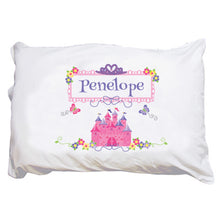 Personalized Girl's Princess Castle Pillowcase