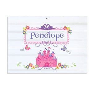 Custom Vintage Nursery Sign - Princess Castle