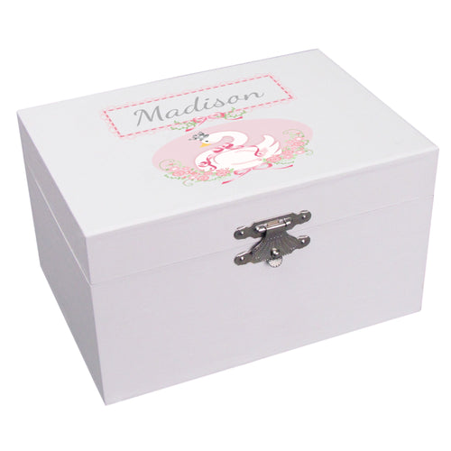 Princess Swan Musical Ballerina Jewelry Box