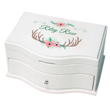 Girl's Princess Jewelry Box - Floral Antler