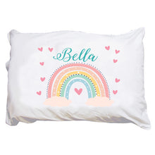 Personalized Boho Rainbow Pillowcase