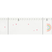 Personalized Boho Rainbow White Growth Chart