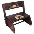 Personalized Retro Boho Rainbow Espresso Flip Stool