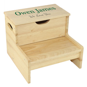 Wood Storage Stool - Just Name
