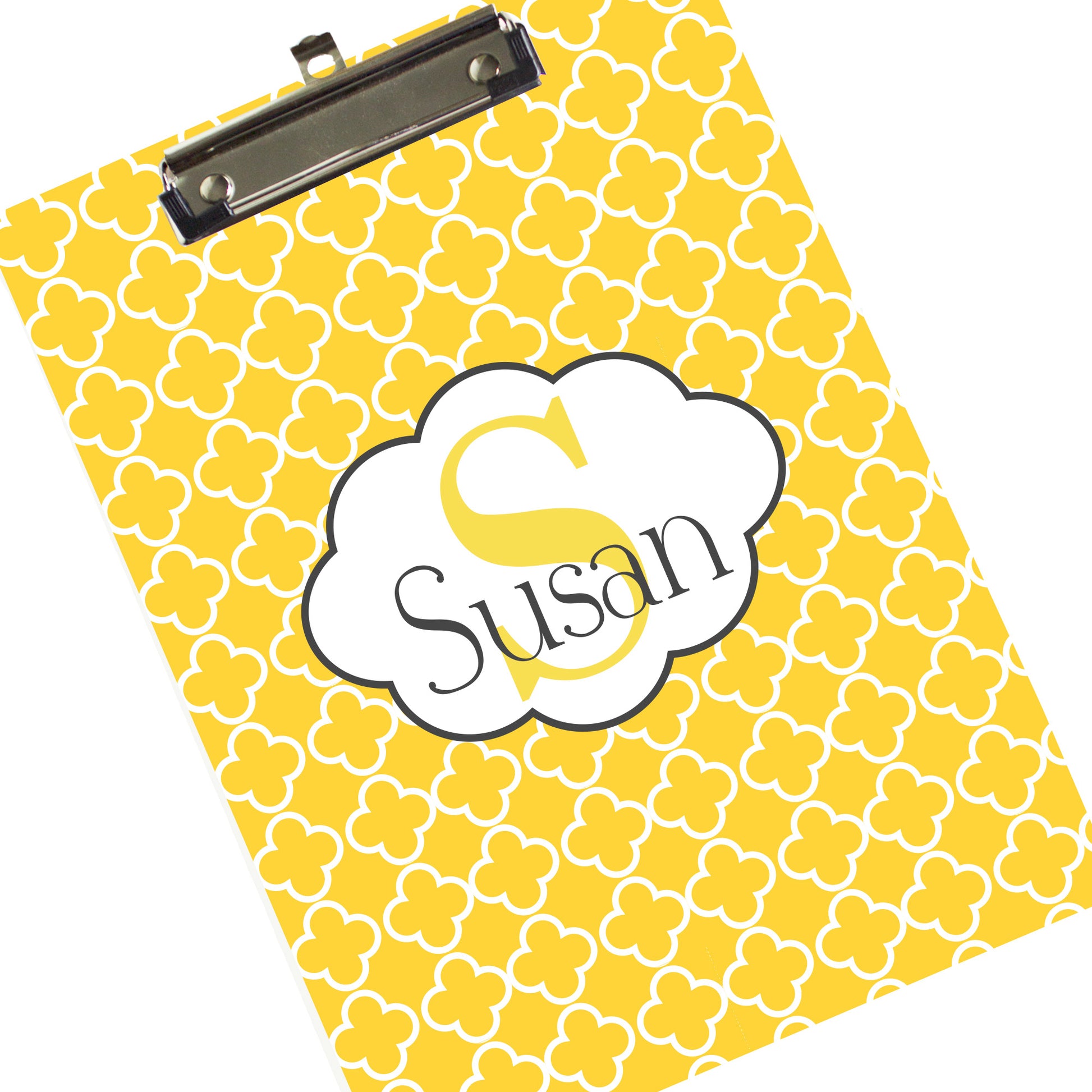 Custom Monogrammed Clipboard - Yellow Gold