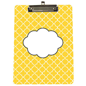 Custom Monogrammed Clipboard - Yellow Gold
