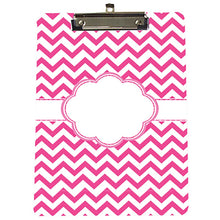 Personalized Pink Chevron Clipboard for girl