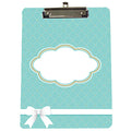 Custom Tiffany Blue Bow Clipboard