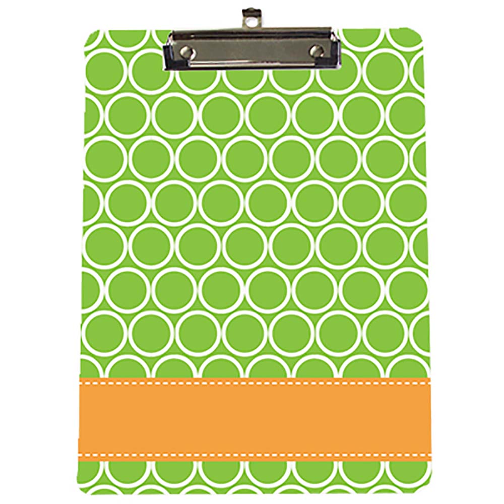 Custom Green & Gold Rings Clipboard