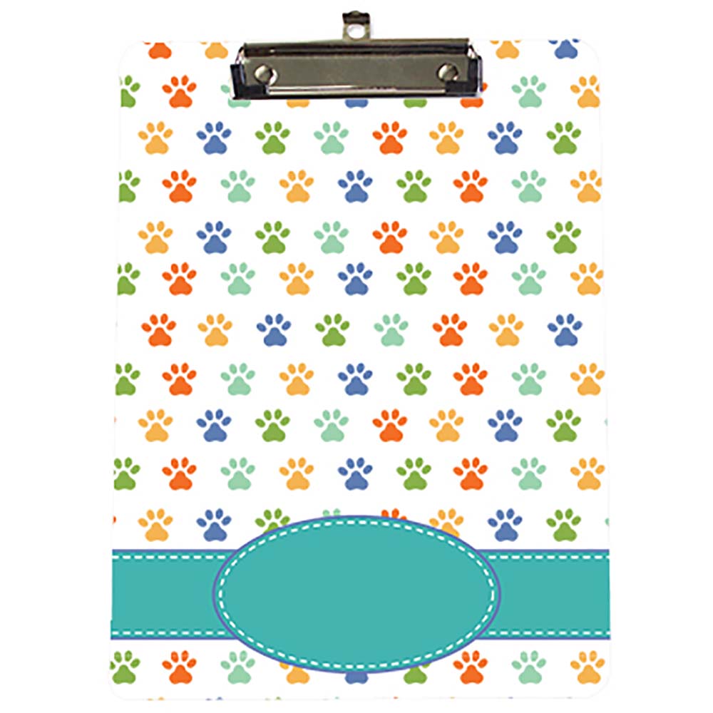 Personalized Paw Print Clipboard