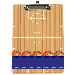 Monogrammed Basketball Clipboard - Coach Player