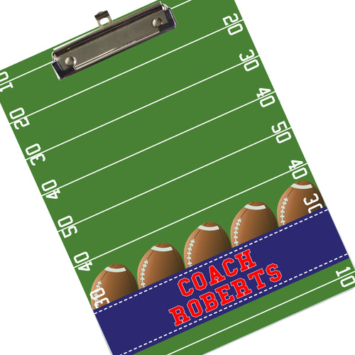 Personalized Football Clipboard
