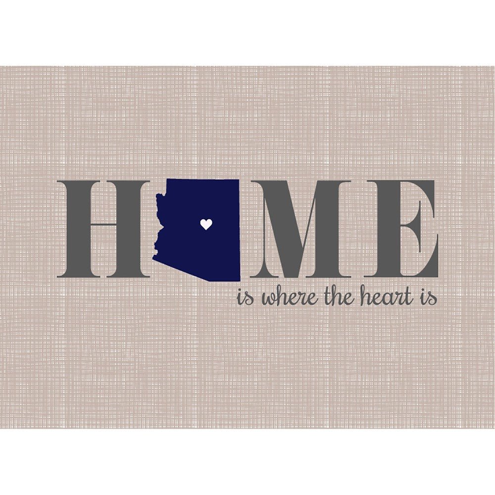 Home is where the heart is Cutting Board - Arizona - MyBambino.com