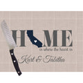 Home Is California Glass Cutting Board