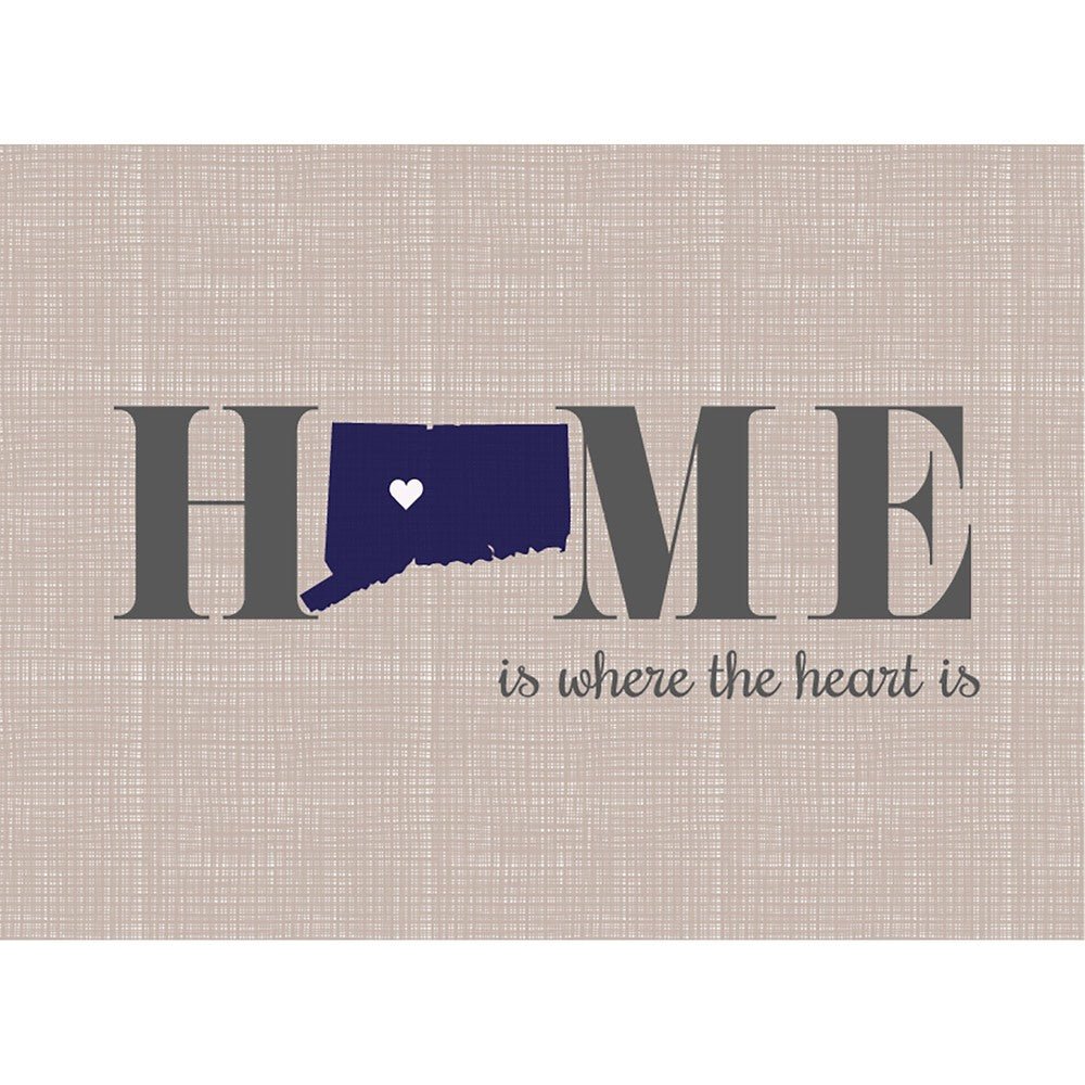 Home is where the heart is Cutting Board - Connecticut - MyBambino.com