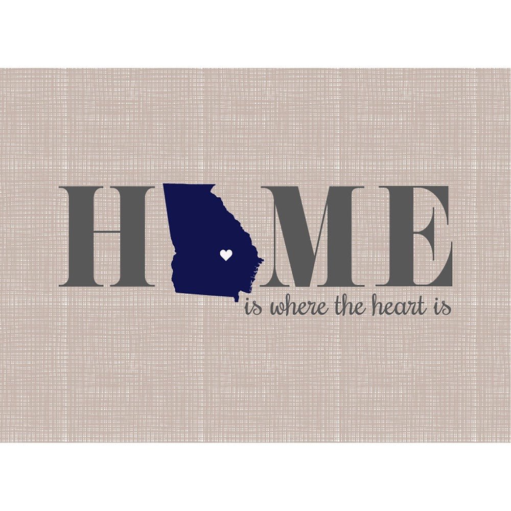 Home is where the heart is Cutting Board - Georgia - MyBambino.com