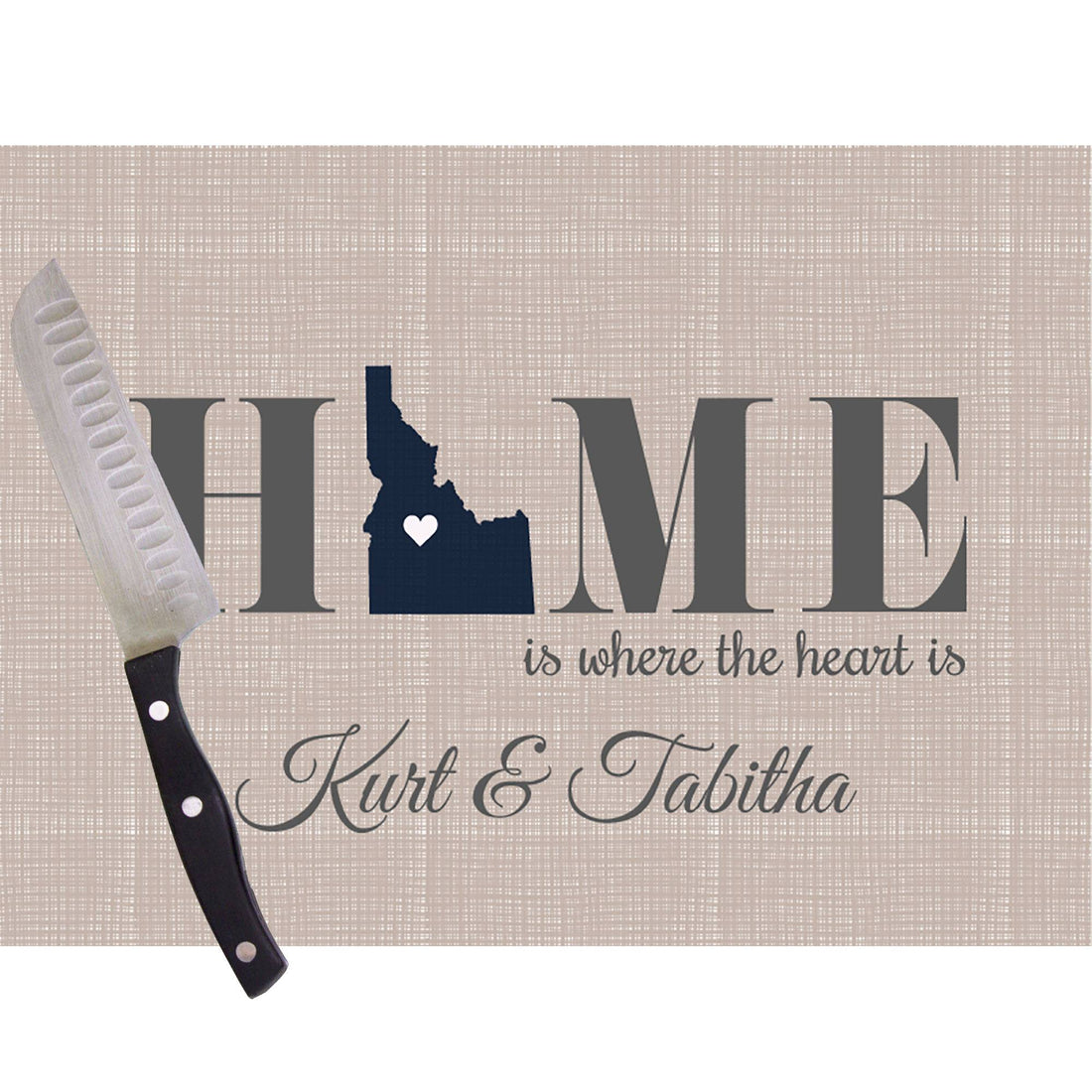 Home is where the heart is Cutting Board - Idaho - MyBambino.com