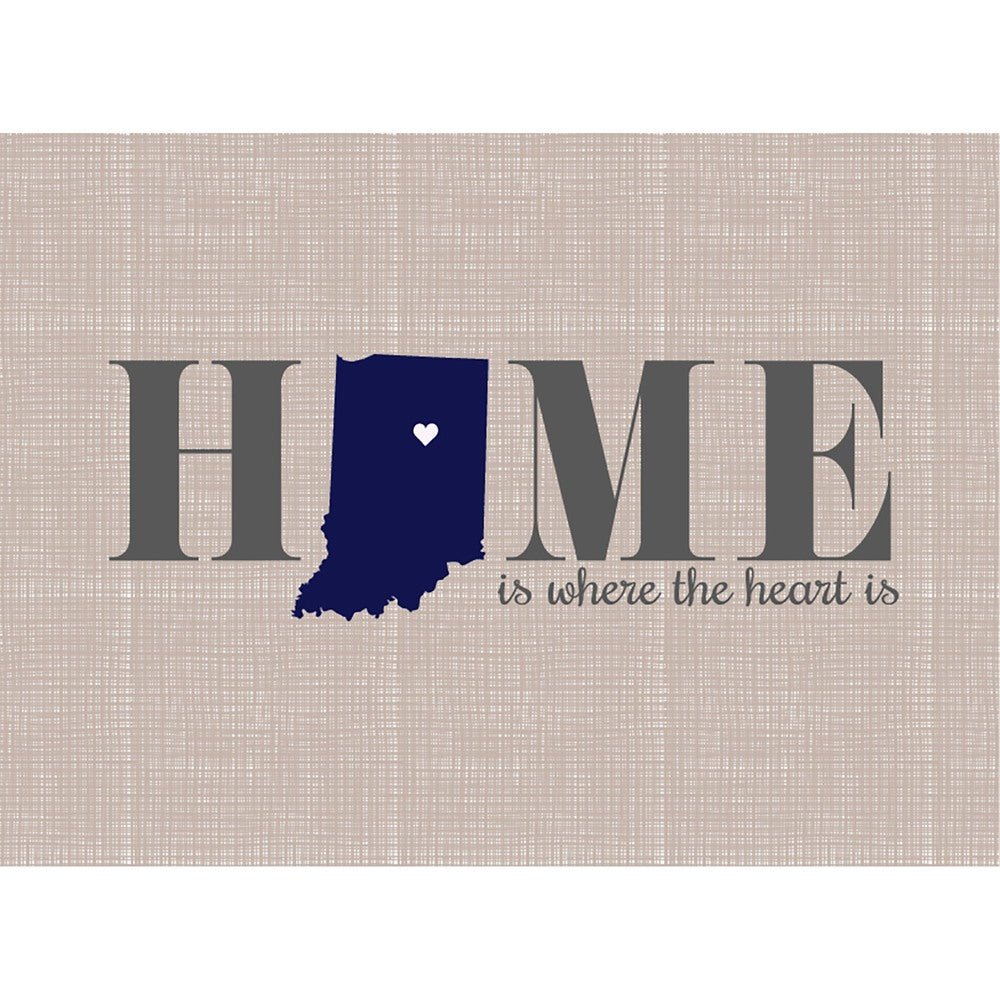 Home is where the heart is Cutting Board - Indiana - MyBambino.com