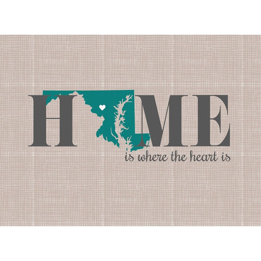 Home is where the heart is Cutting Board - Maryland - MyBambino.com