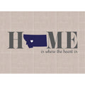 Home Is Montana Glass Cutting Board