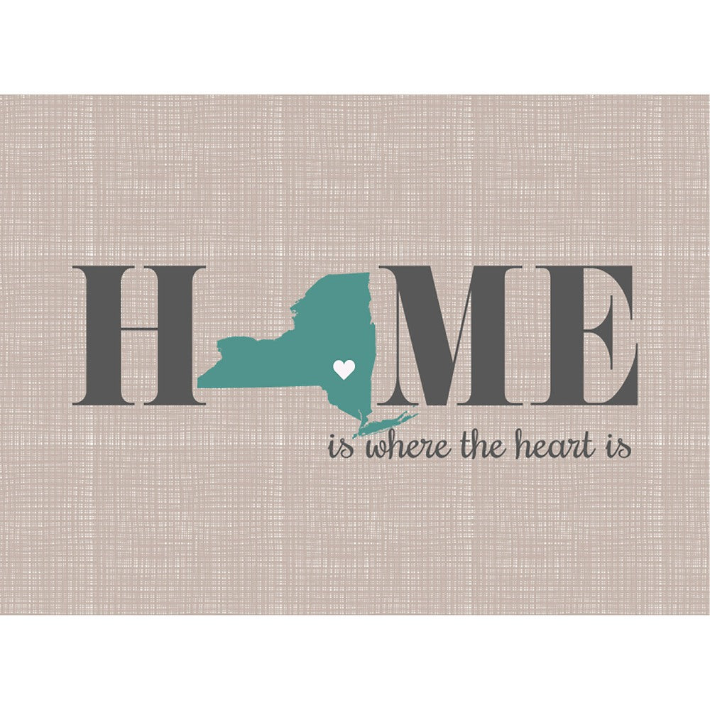 Home Is New York Glass Cutting Board