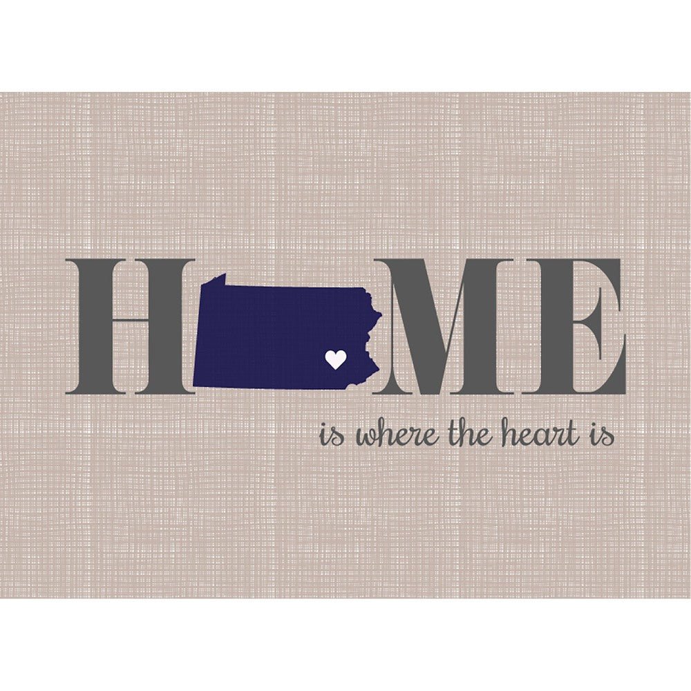 Home is where the heart is Cutting Board - Pennsylvania - MyBambino.com